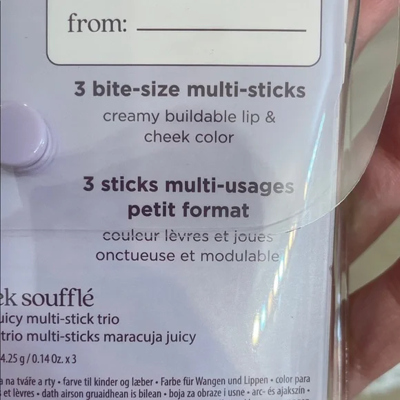 TARTE NIB Kindness Café Multistick Trio Cheek Soufflé in Latte, Cozy & Flamingo - Picture 9 of 10